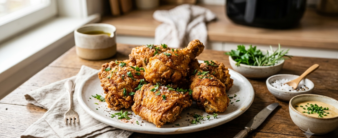 Frango na Air Fryer: Receita Crocante por Fora e Suculenta por Dentro