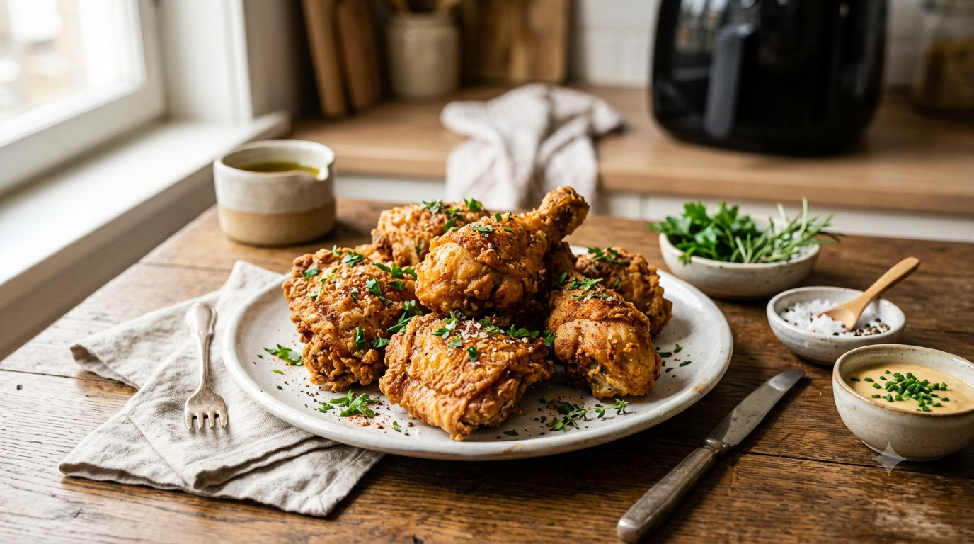 Frango na Air Fryer: Receita Crocante por Fora e Suculenta por Dentro