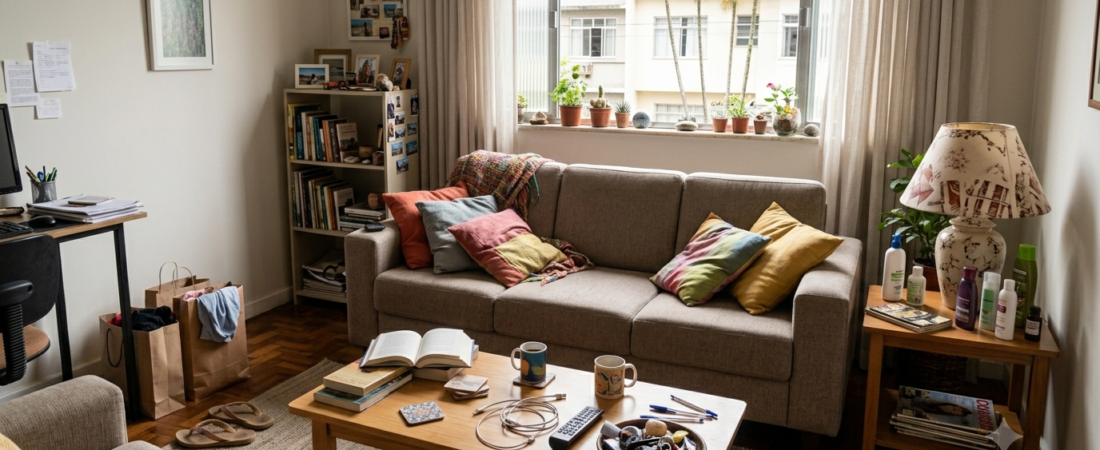 7 erros de organização que fazem sua casa parecer mais bagunçada