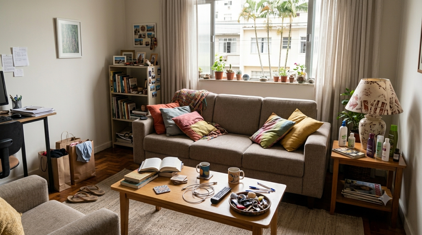 7 erros de organização que fazem sua casa parecer mais bagunçada